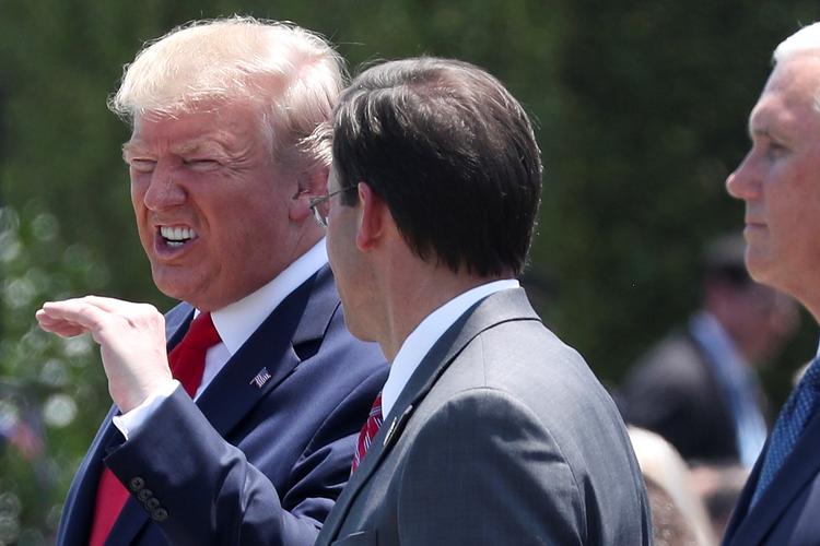 Donald Trump mener, at Googles forhold til Kina kan være problematisk. Han vil sætte en undersøgelse i gang. Foto: Jonathan Ernst/Ritzau Scanpix
