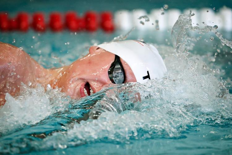 For første gang nogen sinde er der søndag dansk deltagelse i en VM-finale i 1..500 meter fri, når 19-årige Alexander Aslak Nørgaard skal duellere med lutter ældre konkurrenter. Foto: Jens Dresling/POLFOTO