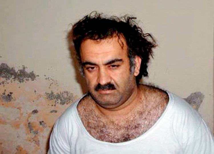 
     Khalid Sheikh Mohammed er en af bagmændene bag angrebene på World Trade Center og Pentagon i 2001. , 
 Foto: Handout/Ritzau Scanpix