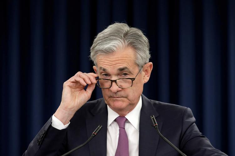 
    Centralbankchef  Jerome Powell  vil for enhver pris holde gang i den ameerikanske økonomi. REUTERS/Yuri Gripas
   Foto: Yuri Gripas/Ritzau Scanpix