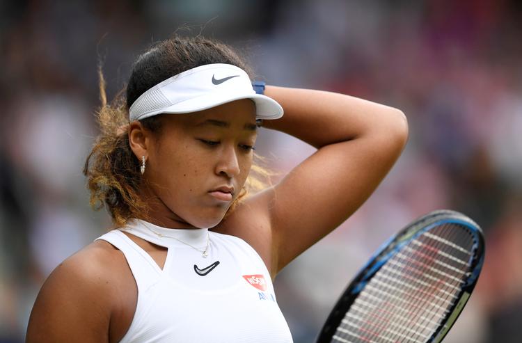 Succes og deraf følgende forventninger hos sig selv og andre er blevet en hård modstander for det japanske stortalent Naomi Osaka.
   Foto: Tony O'brien/Ritzau Scanpix
