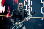 Da Volbeat for nylig gav koncert i Aaarhus, blev de også boykottet af den danske anmelderstand. Her ses forsanger Michael Poulsen ved en koncert i København i 2017.  Arkivfoto Finn Frandsen
