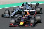 Max Verstappen måtte overlade førstepladsen til Lewis Hamilton på fjerdesidste omgang.  Foto: Ferenc Isza/Ritzau Scanpix