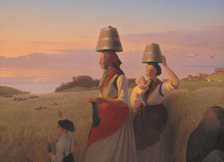 Illustration Jørgen Sonne: Landlig scene/SMK