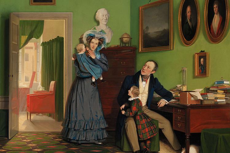 Illustration Wilhelm Bendz: Familien Waagepetersen/SMK