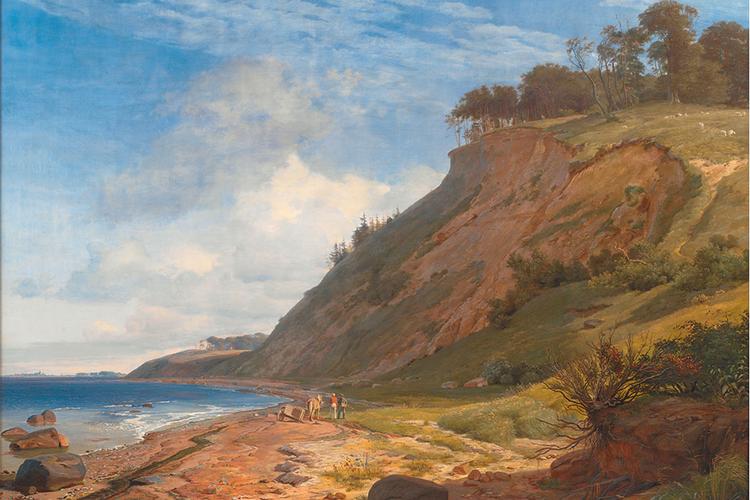 Illustration Johan Lundbye: En dansk kyst. Motiv fra Kitnæs ved Roskilde Fjord/SMK