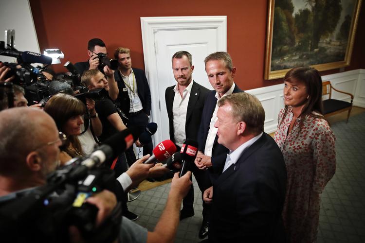 Ledelsen af Venstres folketingsgruppe. Der blev ikke plads til Inger Støjberg.  Foto: Jens Dresling/POLFOTO