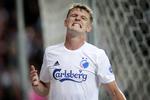 Jens Stages skifte fra AGF til FCK blev ikke modtaget med begejstring af alle. De officielle fangrupper i Aarhus har taget kraftigt afstand fra angrebet på Stages lejlighed.
   Foto: Jens Dresling/POLFOTO