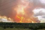 Tdligere på ugen udbrød brand i et militært ammunitionsdepot nær Achinsk i den sibiriske Krasnoyarsk-region. Torsdag meldes to dræbt og fire såret efter en kraftig eksplosion ved et militært testområde i det nordlige Rusland. Foto: -/Ritzau Scanpix