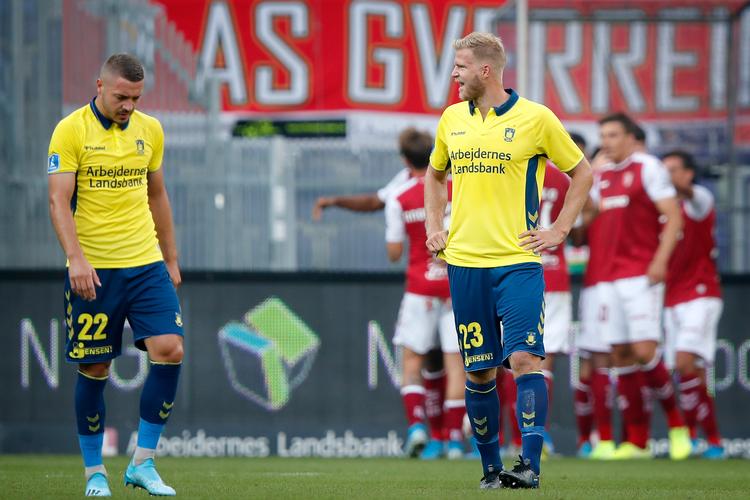 Josip Radosevic blev en dyr mand for Brøndby mod SC Braga.
   Foto: Jens Dresling/POLFOTO