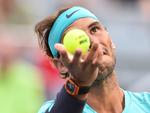 Rafael Nadal har haft problemer mod Fabio Fognini tidligere, og denne gang fik han også en svær start, før sejren blev banket på plads.
   Foto: Minas Panagiotakis/Ritzau Scanpix