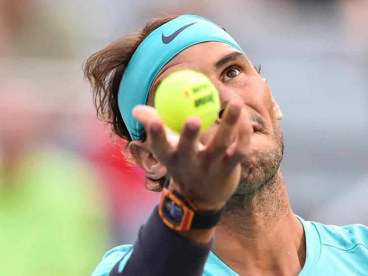 Rafael Nadal har haft problemer mod Fabio Fognini tidligere, og denne gang fik han også en svær start, før sejren blev banket på plads.
   Foto: Minas Panagiotakis/Ritzau Scanpix