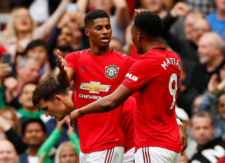  Marcus Rashford og  Anthony Martial sendte United på vinderkurs.  Foto: Jason Cairnduff/Ritzau Scanpix