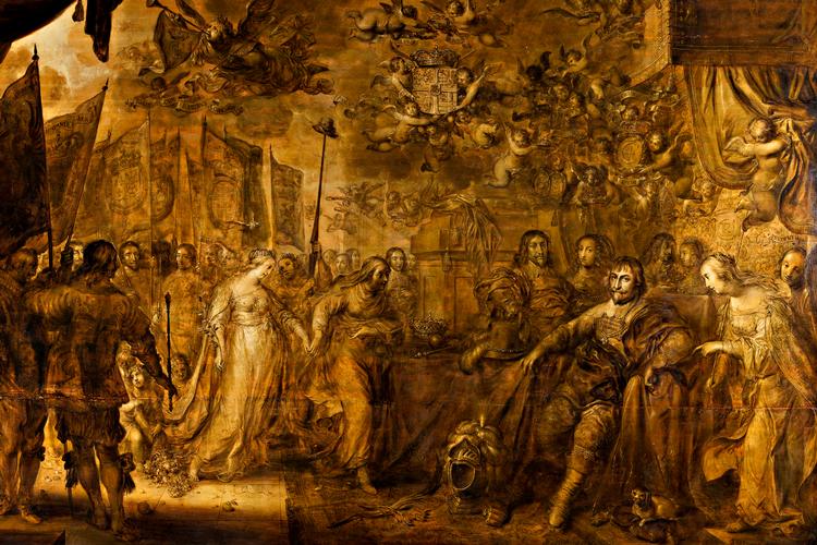 Illustration Adrian van de Venne, 1643. Rosenborg Slot