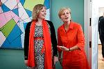 Søren Schultz Jørgensen vurderer, at kulturminister Joy Mogensen (S) bør søge et bredt flertal i arbejdet med landets fremtidige mediepolitik. På billedet får hun overdraget Kulturministeriet af Mette Bock (LA).   Foto: Jens Dresling/POLFOTO