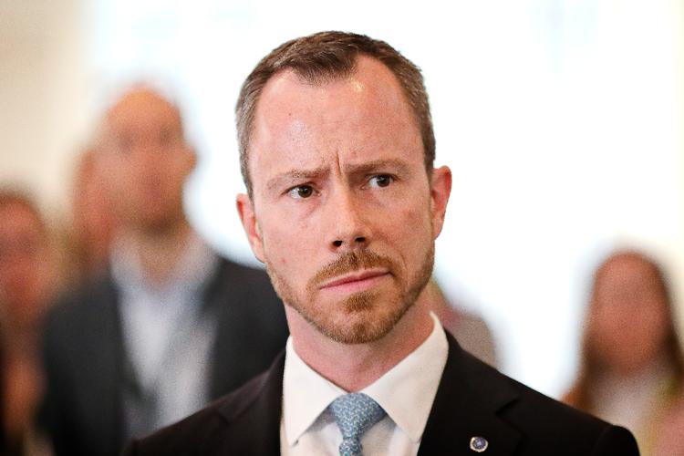 Der er bred opbakning til Jakob Ellemann-Jensen (V) i Venstre, vurder Marcus Knuth (V) og kalder det »lidt af en særegenskab i disse dage«. Foto: Jens Dresling/POLFOTO