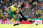 Teemu Pukki var fuldstændig ustyrlig mod Newcastle og scorede hattrick.
   Foto: Chris Radburn/Ritzau Scanpix