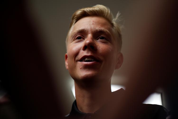 Michael Valgren har grund til at smile efter den seneste uge i BinckBank Tour. Foto: Christian Hartmann/Ritzau Scanpix