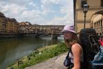 På deres første interrail-tur nåede Laura Sofie Meier Rosendal og Katrine Tetzschner både forbi Firenze og Paris.  Foto: Laura Sofie Meier Rosendal