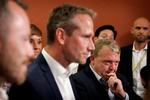 Kristian Jensen (i midten) og Lars Løkke Rasmussen (til højre) skal lære at arbejde sammen, og det haster, mener Mette Marie Thomsen, der er medlem af Venstres hovedbestyrelse og formand for Venstre i Holstebro Kommune. Foto: Jens Dresling/POLFOTO