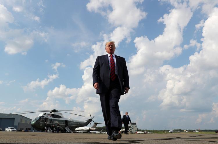 Donald Trump skulle under sit møde have mødtes med flere repræsentanter fra det danske erhvervsliv. Aflysningen er ifølge Dansk Erhverv et tab af en »enestående mulighed«. 
   Foto: Jonathan Ernst/Ritzau Scanpix