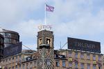 De to store skilte med 'Trump' har vakt opsigt i centrum af København.  Foto: Jens Dresling/POLFOTO
