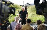 Alternativet holdt pressemøde efter sommergruppemødet i København tirsdag. Partiet vil stadig ikke støtte en statsministerkandidat fra rød eller blå blok.  Foto: Niels Christian Vilmann/Ritzau Scanpix