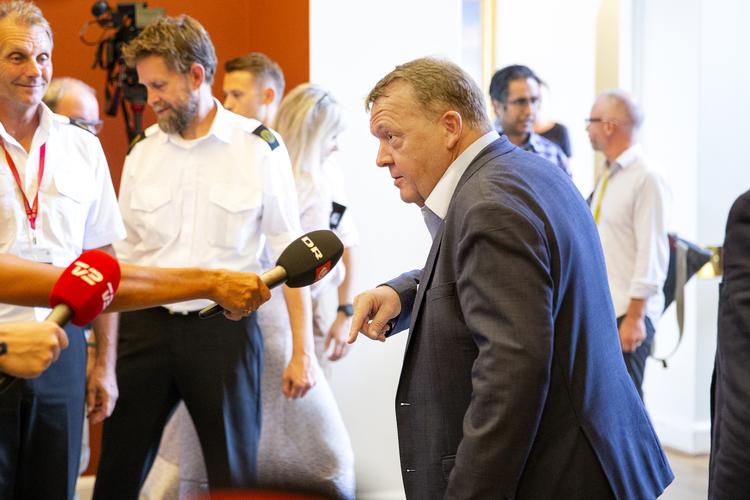 
Tidligere på dagen ønskede den tidligere statsminister ikke at lade sig interviewe efter et gruppemøde på Christiansborg. Foto: Finn Frandsen/POLFOTO