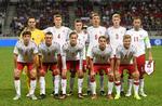 De 11 startende spillere anført med deres klub og beskæftigelse 5. september 2018. Nr. 1: Christoffer Haagh, futsallandsholdet, sekretær og målmandstræner. Nr. 4: Christian Bannis, TPI, forsikringsrådgiver. Nr. 7: Kasper Kempel, Skovshoved, selvstændig. Nr. 6: Daniel Nielsen, Vanløse, studerende. Nr. 3: Nicolai Johansen, Vanløse, studerende. Nr. 11: Christian Offenberg, Avarta, Account manager. Nr. 5: Mads Berthelsen, TPI, Studerende og lærervikar. Nr. 9: Oskar Høybye, Vanløse, Projektkoordinator-assistent. Nr. 2: Simon Vollesen, Birkerød, studerende. Nr. 10: Rasmus Gaudin, Vanløse, Studerende. Nr. 8: Rasmus Johansson, HIK, Youtuber og pædagog.
   Foto: Radovan Stoklasa/Ritzau Scanpix