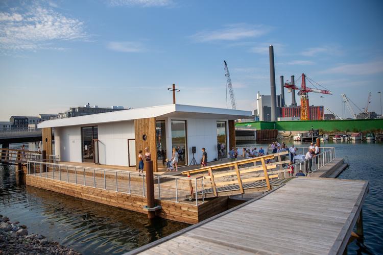Den flydende kirke i Sydhavnen. Foto: Thomas Heie Nielsen