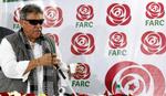 Farcs to eksledere, der kendes under navnene Ivan Marquez og Jesús Santrich (billedet), optræder begge i videoen, der er blevet offentliggjort i dag.
   Foto: Jaime Saldarriaga (arkiv)/Ritzau Scanpix