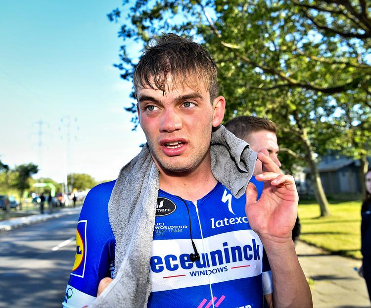 Kasper Asgreen, der her ses efter at være blevet dansk mester i enkeltstart, imponerede fra første færd i det stærkt besatte Deutschland Tour.
 Foto: Ernst van Norde