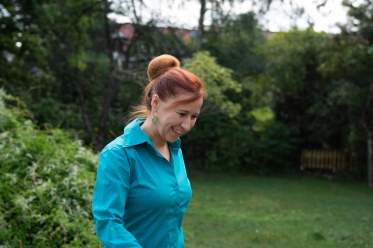 Franziska Schubert fra partiet De Grønne trak sig i foråret ud af borgmestervalget i Görlitz, hvilket var med til at forhindre AfD i at få sin første borgmesterpost i en tysk by. Foto: Andreas Merrald/POLFOTO