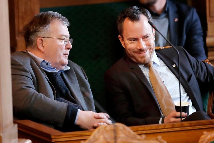 Claus Hjort Frederiksen og en lang række andre af Venstres folketingsmedlemmer håber, at Jakob Ellemann-Jensen bliver ny partiformand. Foto: Jens Dresling/POLFOTO