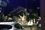 Kun murbrokkerne er tilbage efter at en gaseksplosion har jævnet en restaurant i Helsingør med jorden. Foto: Presse-fotos.dk/Ritzau Scanpix