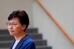 Det er kommet frem på en lækket lydoptagelse, hvor lille et manøvrerum, Hongkongs politiske leder, Carrie Lam, har i forhold til Beijing. På lydoptagelsen siger hun, at hun ville trække sig, hvis hun kunne.  Foto: Tyrone Siu/Ritzau Scanpix