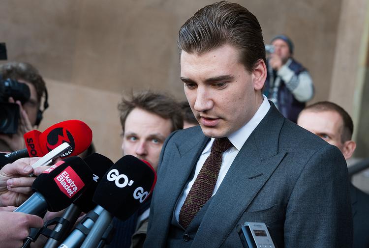  I marts 2013 blev Bendtner frakendt kørekortet i tre år fik en bøde på 842.000 kroner for at have kørt mod trafikken i Indre By med en promille på 1,74.   Foto: Mogens Flindt/POLFOTO