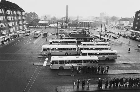 Toftegårds Plads fotograferet i 1975. Foto: Erik Gleie/POLFOTO
