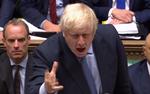 Boris Johnson under dagens debat. Foto: -/Ritzau Scanpix