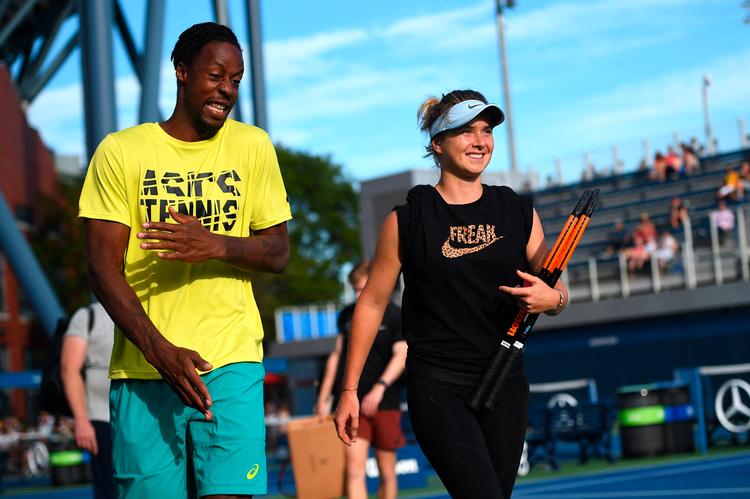 Gaël Monfils og Elina Svitolina har trænet sammen under hele US Open-turneringen i New York, hvor de begge præsterer flotte resultater.
   Foto: Dubreuil Corinne/abaca/Ritzau Scanpix