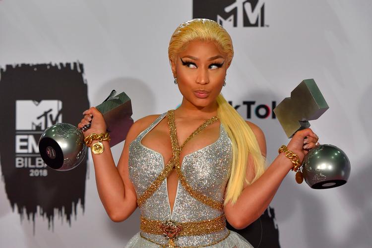 Rapper Nicki Minaj til MTV Music Awards 2018.  Foto: Ander Gillenea/Ritzau Scanpix