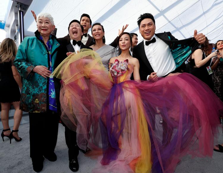 På billedet ses nogle af filmens skuespillere til Screen Actors Guild Awards tilbage i januar. Foto: Mario Anzuoni/Ritzau Scanpix