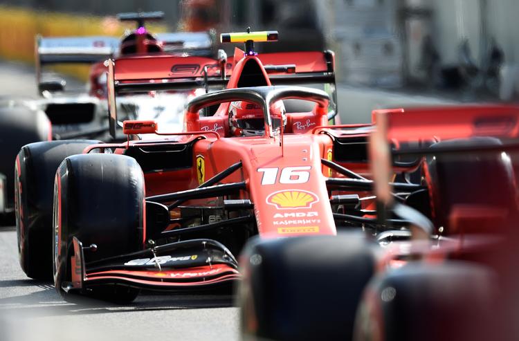 Charles Leclerc starter i poleposition for 4. gang i karrieren.
   Foto: Massimo Pinca/Ritzau Scanpix