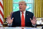 «Jeg lykønsker begge lande«, skriver USA's præsident Donald Trump.  Foto: Jim Watson/Ritzau Scanpix
