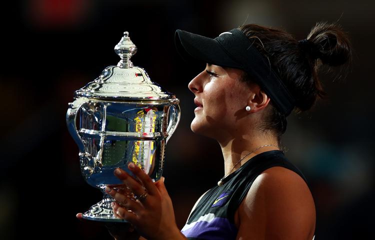Andreescu gik hele vejen og vandt finalen i US Open. Dermed er hun den første teenager til at vinde en grand slam siden 2006, hvor en dengang 19-årig Maria Sharapova triumferede i US Open. Foto: Clive Brunskill/Ritzau Scanpix