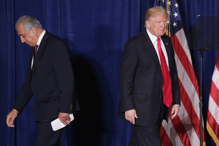 Trump har aflyst sin mægler Zalmay Khalilzads fredsmøde i Camp David, lige før det skulle starte. 
  Foto: Chip Somodevilla/Ritzau Scanpix
