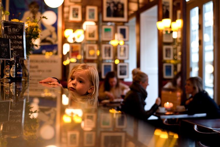 Café Dan Turell i København.
   Foto: Lars Just/POLFOTO