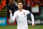 Cristiano Ronaldo er 34 år, men angriberen er lige så målfarlig som for ti år siden, og mod Litauen gav han fine prøver på sit store repertoire. Foto: Ints Kalnins/Ritzau Scanpix