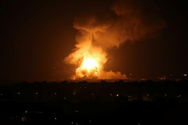 Israel har bombet 15 mål i det nordlige og centrale del af Gaza. Foto: Ibraheem Abu Mustafa/Ritzau Scanpix