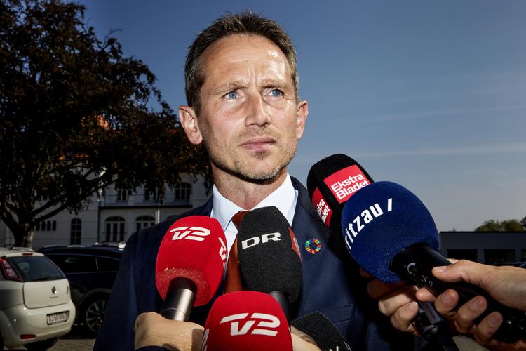 Kristian Jensen trak sig som næstformand for partiet Venstre under et krisemøde på Comwell Kellers Park i Brejning ved Børkop, hvor Venstres hovedbestyrelse mødtes for at tale om den aktuelle krise i partiet. Foto: Jacob Ehrbahn. Foto: Jacob Ehrbahn/POLFOTO